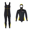 Traje de Neopreno Completo Pacific Color Con Cierre Frontal Hombre 5mm Negro-Amarillo XXXL Abysstar 63025