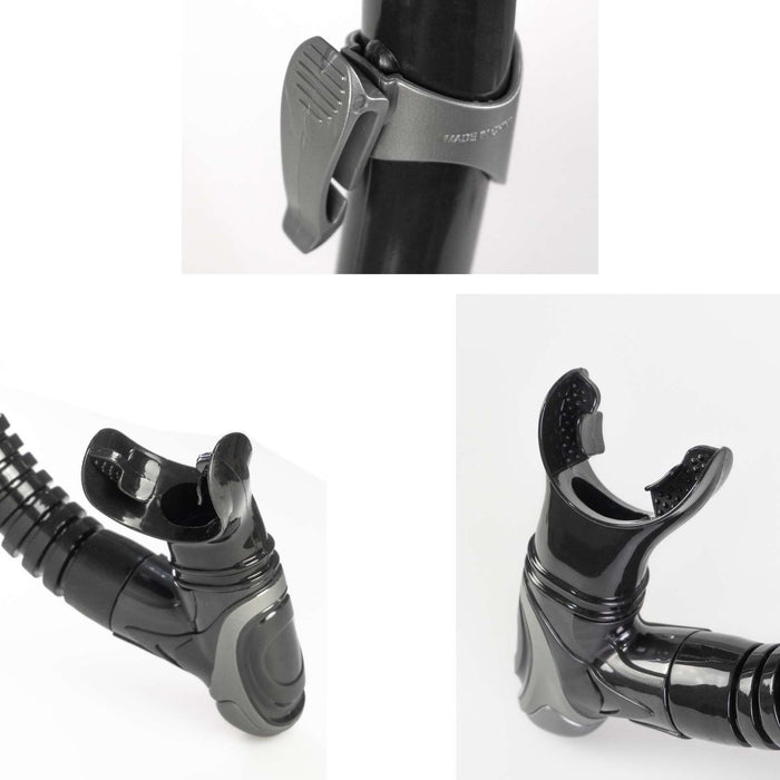 Tubo de snorkel Tekno Negro Abysstar 63044BK
