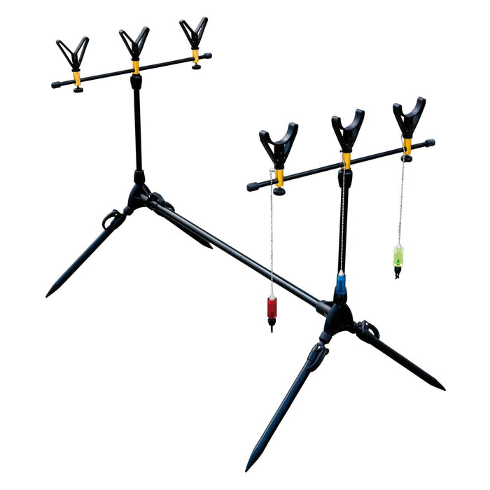 Juego de Soporte de Caña 3 Cañas Negro Lineaeffe 6313014