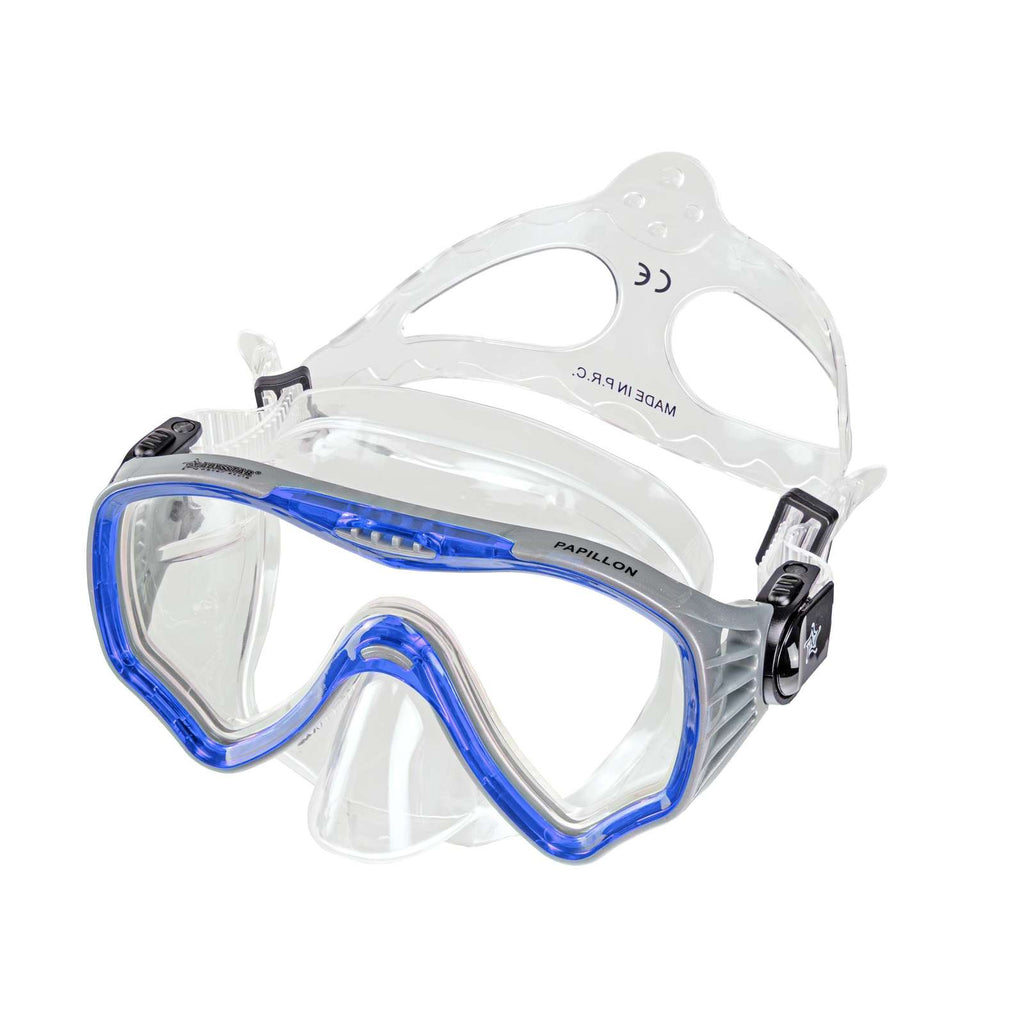 Máscara de Buceo Papillon Clara-Azul Abysstar 63132BL