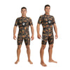 Traje de buceo corto para pesca submarina Sea Spring Hombre 2,5mm Camo-Marrón-Naranja XL Abysstar 68152