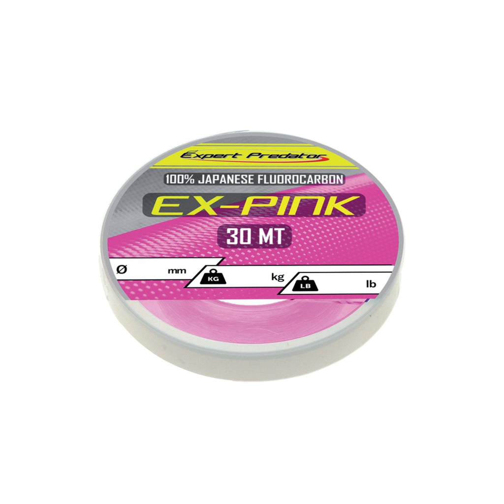 Línea de fluorocarbono Ex-Pink 30m 0,68mm 28,9kg Expert Predator 69054