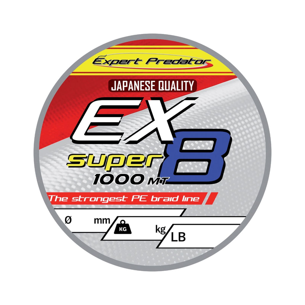 Línea trenzada Ex-Super 8 1000m 35,9kg 0,35mm Expert Predator 69091