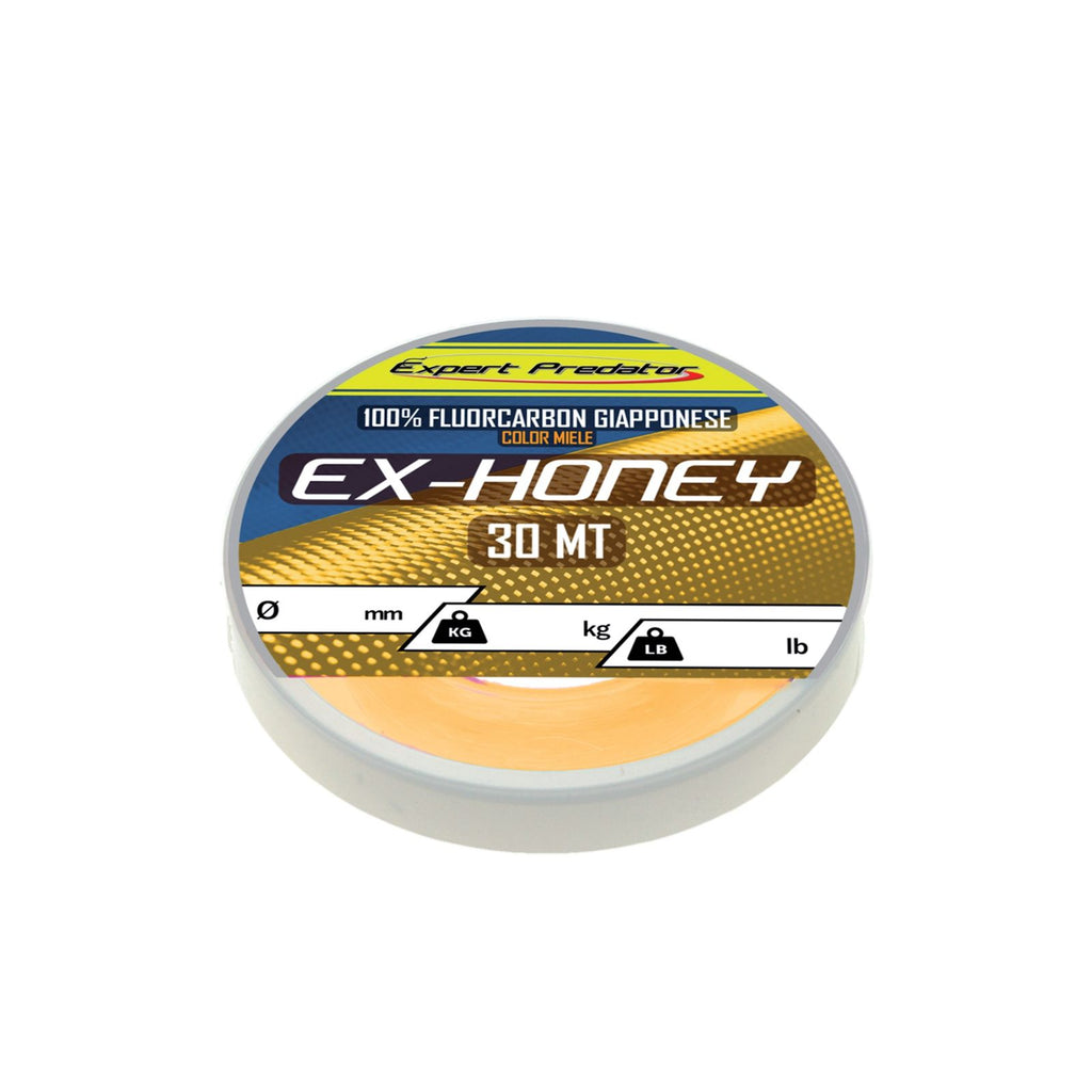 Línea de fluorocarbono Ex-Honey 30m 41,3kg 0,81mm Expert Predator 69108