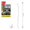 Anzuelos atados con nylon de fluorocarbono de 2m 0,25mm Tamaño 12 Expert Predator 6913012