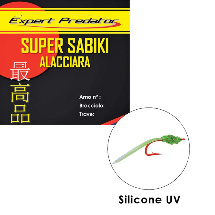 Rigs Sabiki Super Alacciara Silicone UV 20pcs №8 Expert Predator 6913208