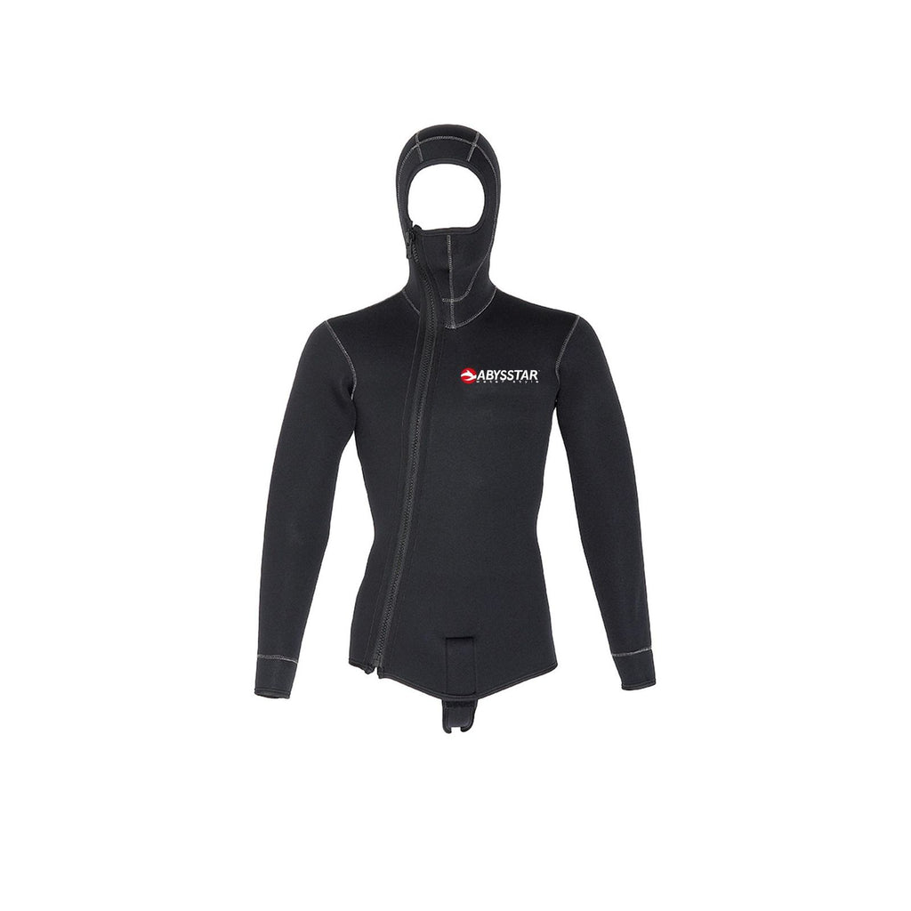 Chaqueta de Neopreno para Buceo Pacific Supreme Con Cierre Frontal Hombre 5mm Negro XL Abysstar 69432
