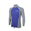 Camiseta de Natación Tijuana Lycra Manga Larga Hombre Gris-Azul L Abysstar 69502