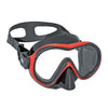 Máscara de buceo Kronos Negra-Roja Abysstar 69770RD