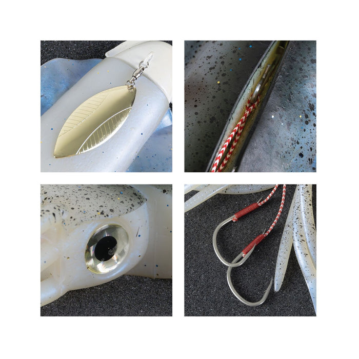 Cebo Blando de Plástico Calamar Profundo UV 285g Depredador Experto 69874UV