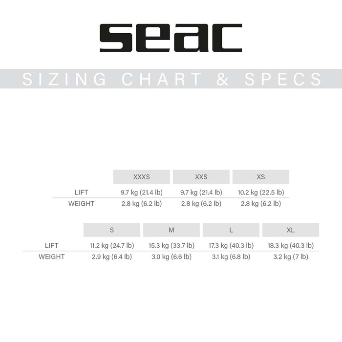 Chaleco BCD Ego XXS Seac 70-00