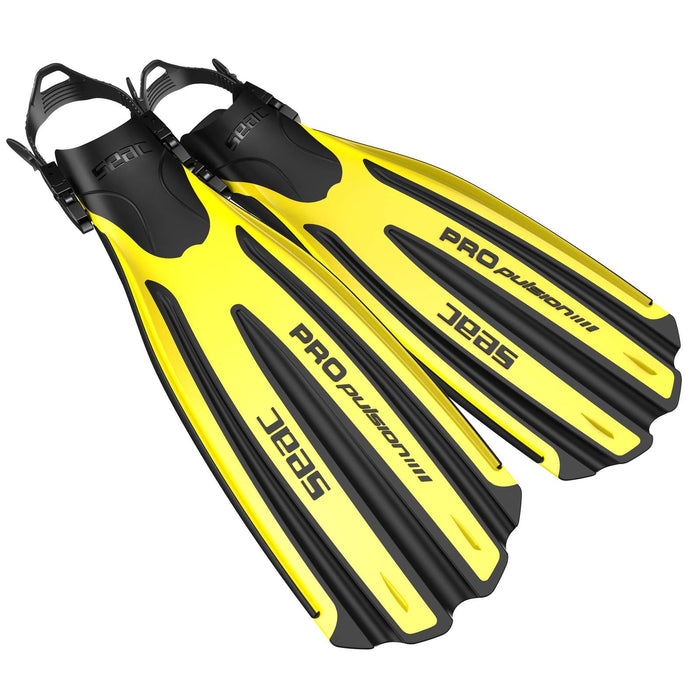 Aletas de Buceo Propulsión Amarilla L-XL ~ 43-45 Seac 71-12Y-L-XL