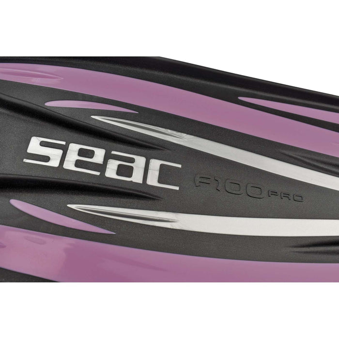 Aletines de Buceo F100 Pro Lila Talla 38-39 Seac 71-1LL-38-39