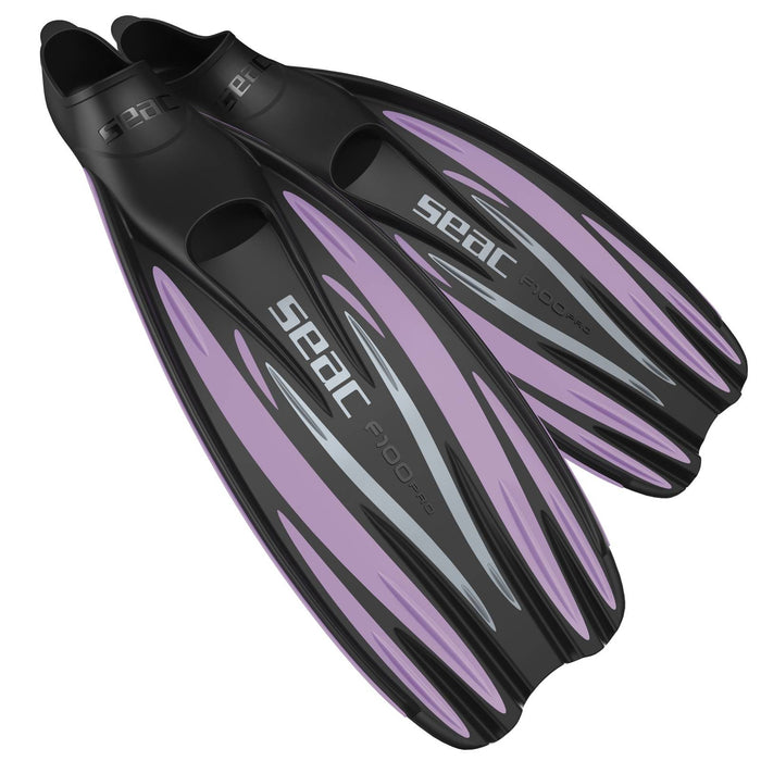 Aletines de Buceo F100 Pro Lila Talla 40-41 Seac 71-1LL-40-41
