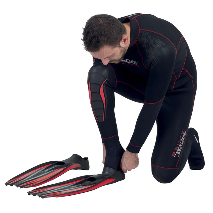 Aletas de Buceo F100 Pro Roja Talla 36-37 Seac 71-1R-36-37