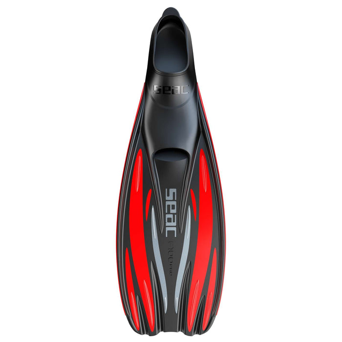Aletas de buceo F100 Pro Rojo Talla 38-39 Seac 71-1R-38-39