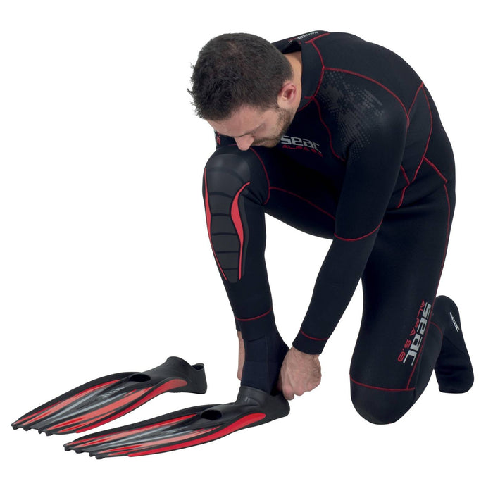 Aletas de buceo F100 Pro Rojo Talla 40-41 Seac 71-1R-40-41