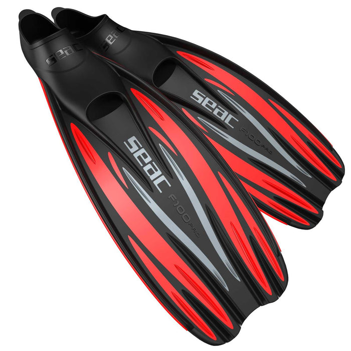Aletas de buceo F100 Pro Rojo Talla 46-47 Seac 71-1R-46-47