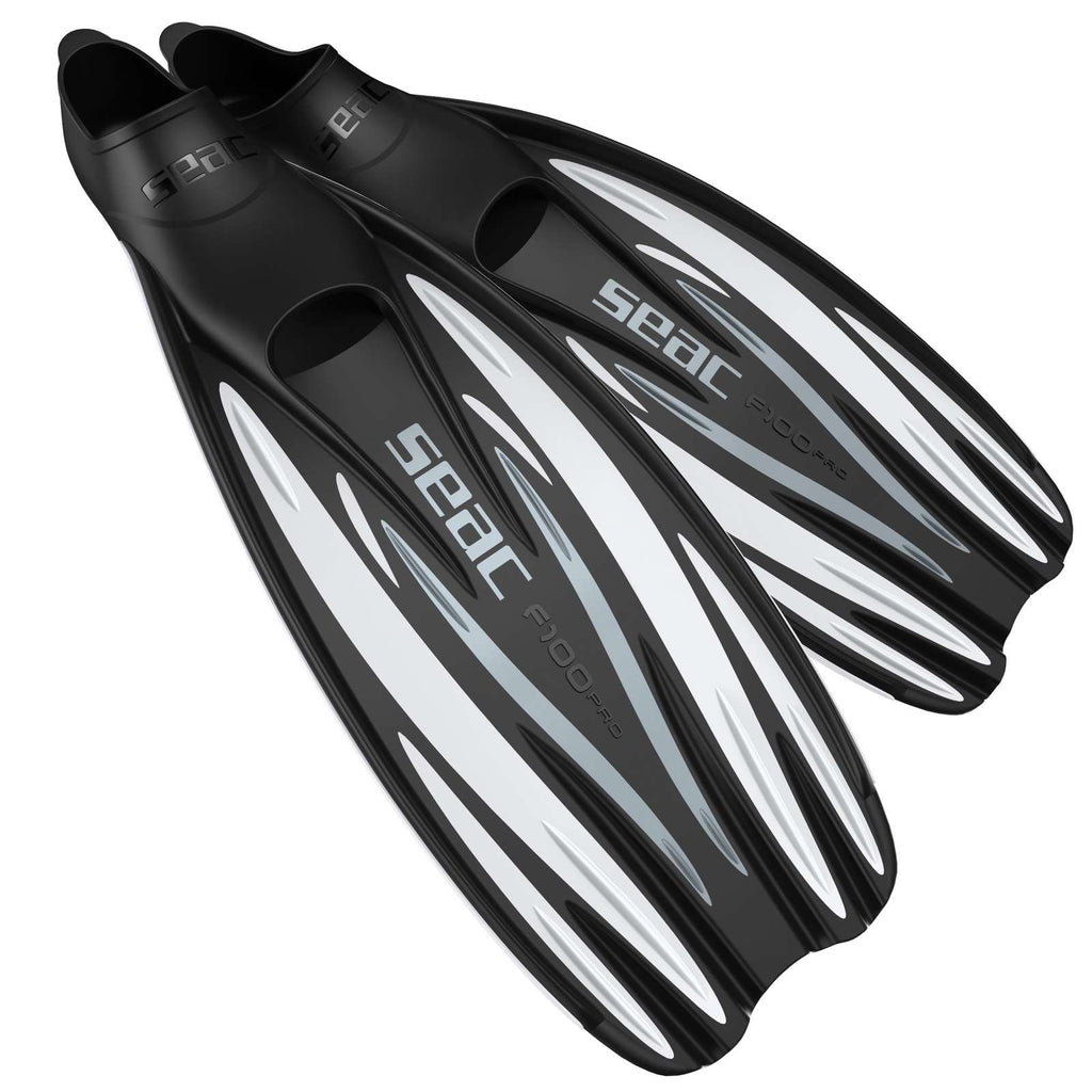 Aletas de buceo F100 Pro Blanca Talla 38-39 Seac 71-1W-38-39