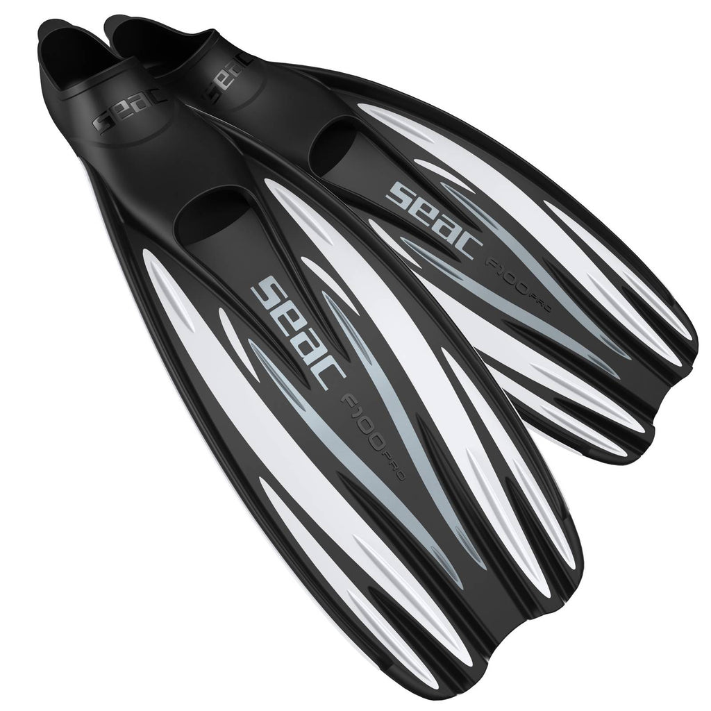 Aletas de buceo F100 Pro Blanca Talla 40-41 Seac 71-1W-40-41