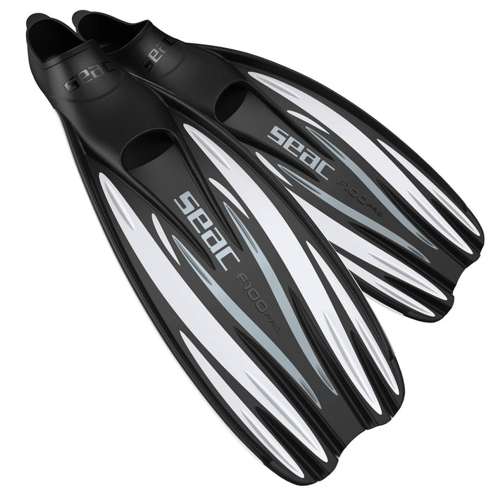 Aletas de buceo F100 Pro Blanca Talla 40-41 Seac 71-1W-40-41
