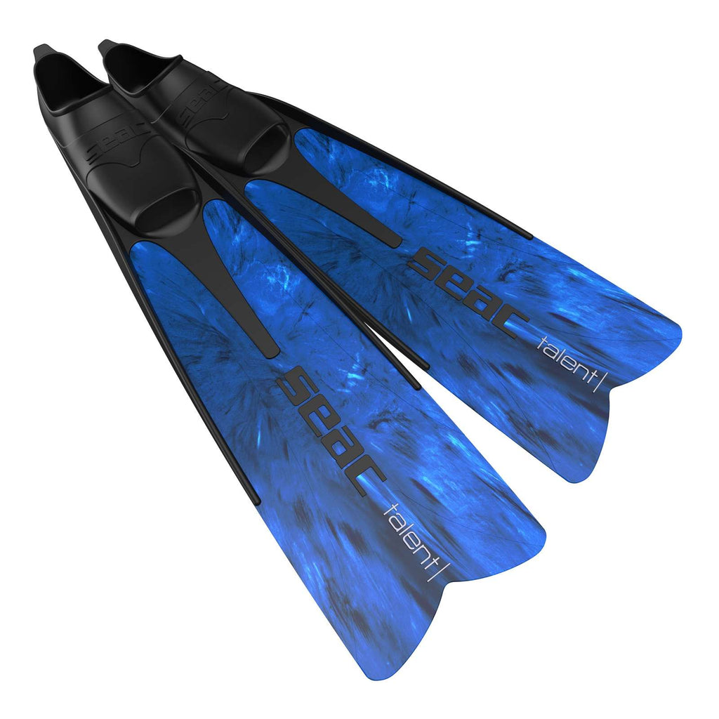 Aletas de apnea y pesca submarina Talent Camo-Azul Talla 39-40 Seac 71-24CB-39-40