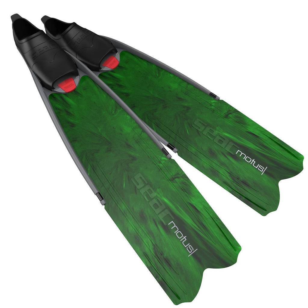 Aletas de apnea y pesca submarina Motus Camo-Verde Talla 47-48 Seac 71-25CV-47-48