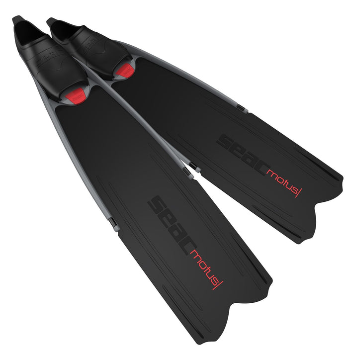 Aletas de apnea y pesca submarina Motus Negro-Rojo Talla 39-40 Seac 71-25N-39-40