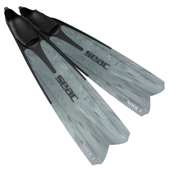 Aletas de apnea y pesca submarina Shout S700 Camo-Gris 39-40 Seac 71-44CG-39-40