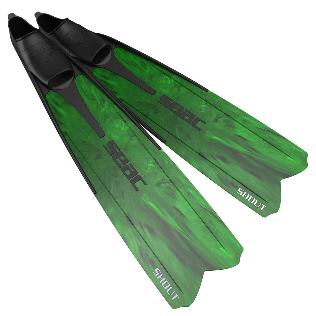 Aletas de Apnea y Pesca Submarina Shout S700 Camo-Verde 47-48 Seac 71-44CV-47-48