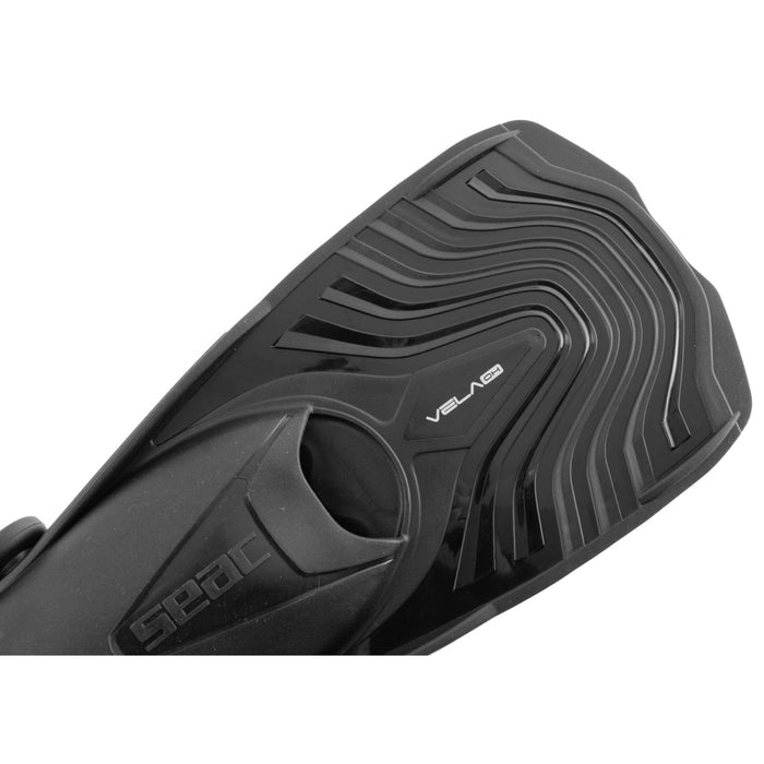 Aletas de esnórquel Vela Oh Negro Talla M-L ~ 42-43 Seac 71-47N-M-L