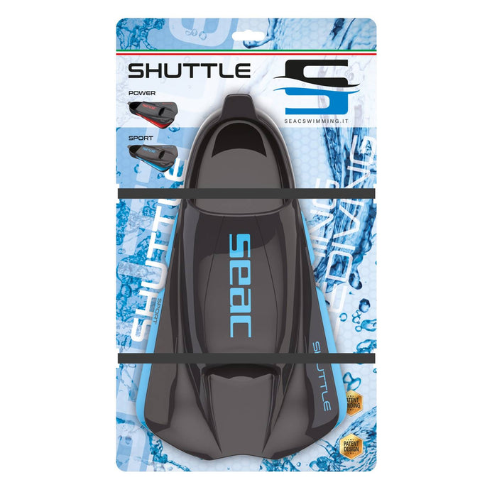 Aletas de natación Shuttle Sport Negro-Azul Talla 37-38 Seac 71-48NAZ-37-38