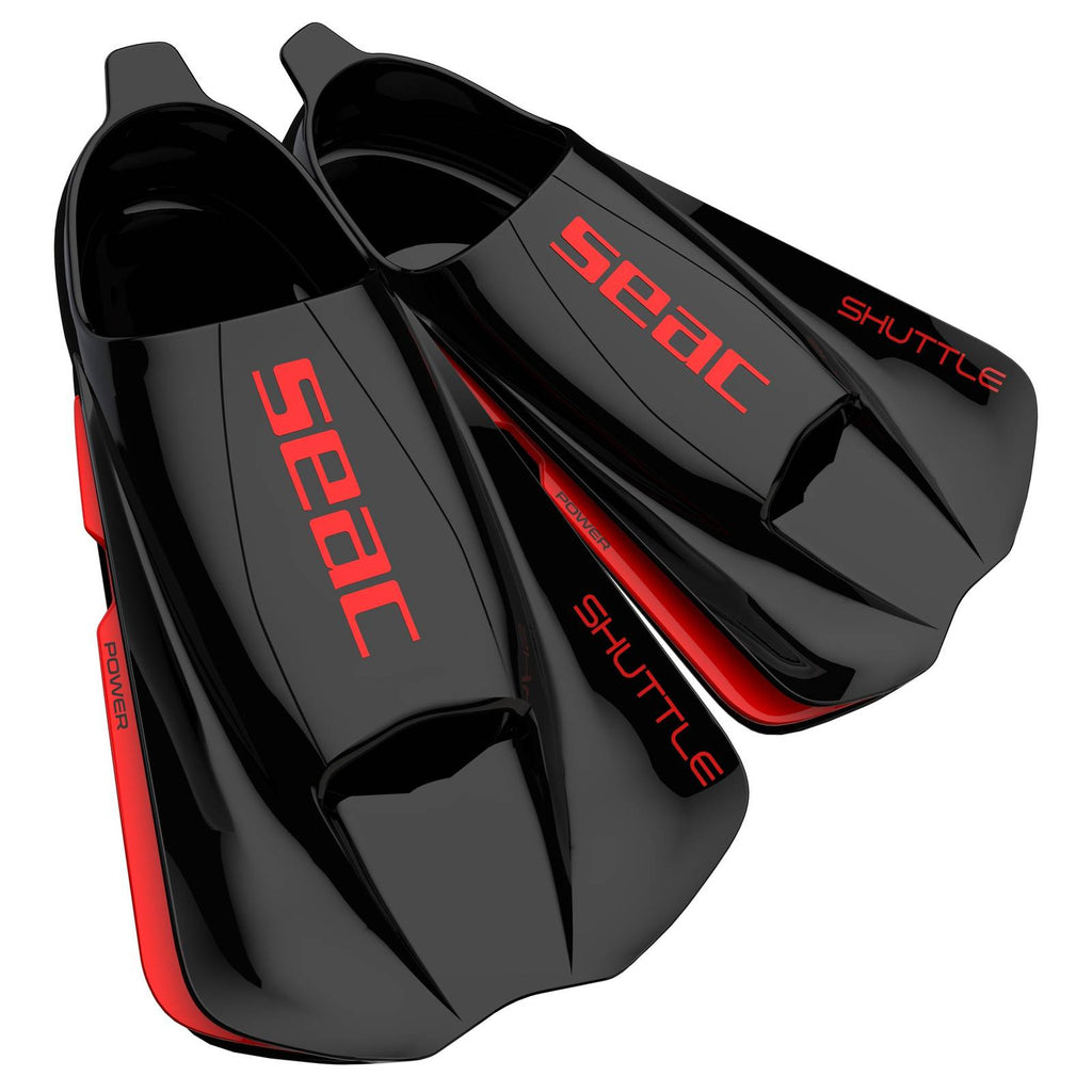 Aletas de natación Shuttle Power Negro-Rojo Talla 38-39 Seac 71-49NR-38-39