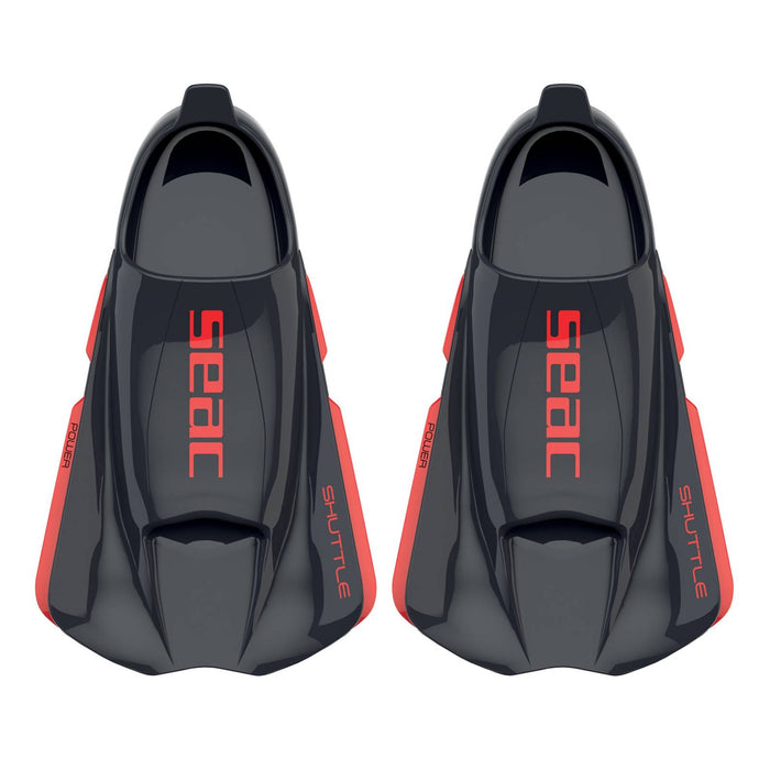 Aletas de natación Shuttle Power Negro-Rojo Talla 38-39 Seac 71-49NR-38-39