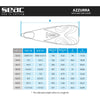 Aletas de Snorkel Azzurra Azul Claro 36-37 Seac 71-54AZ-36-37