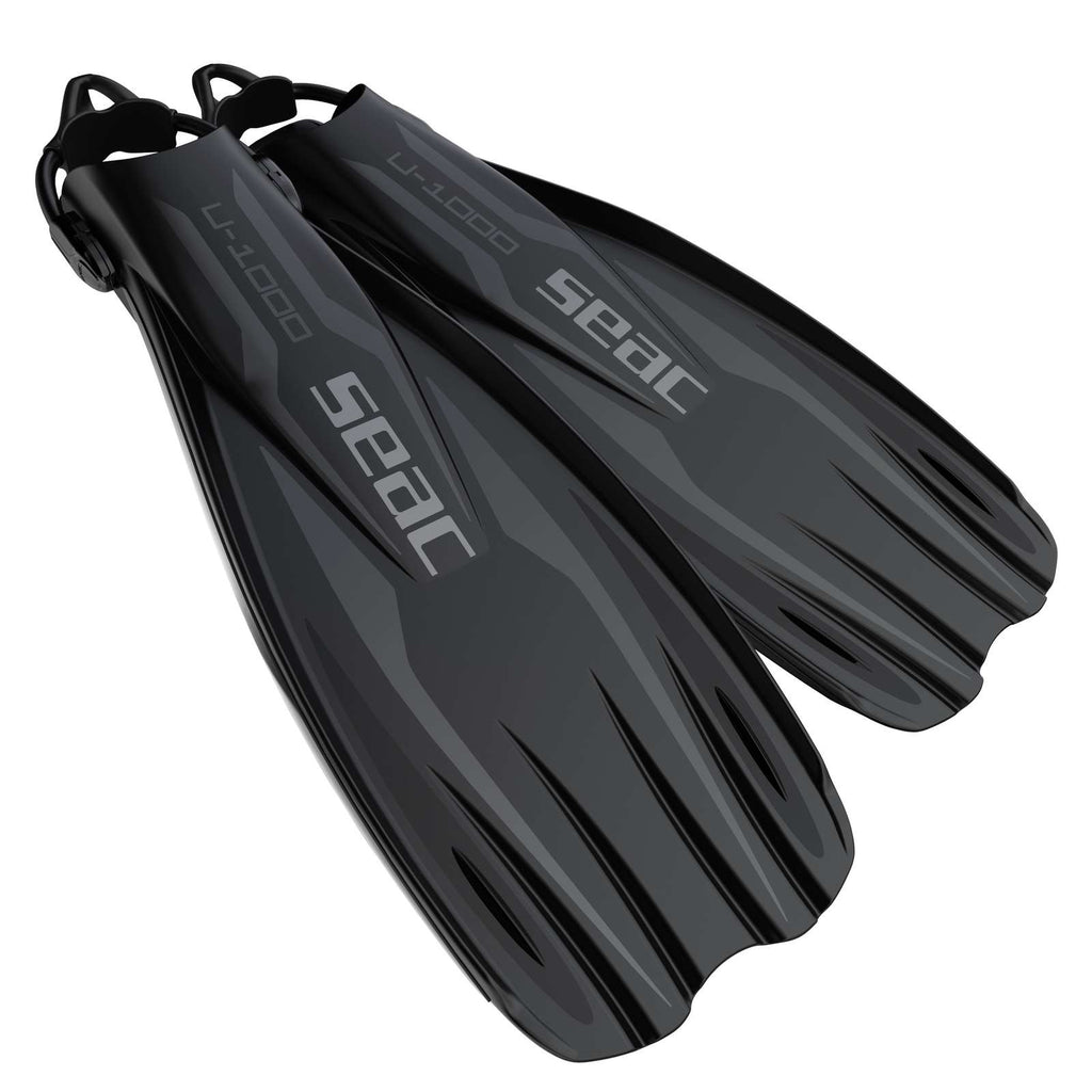 Aletas de buceo U-1000 Negra XL-XXL ~ 46-48 Seac 71-55N-XL-XXL