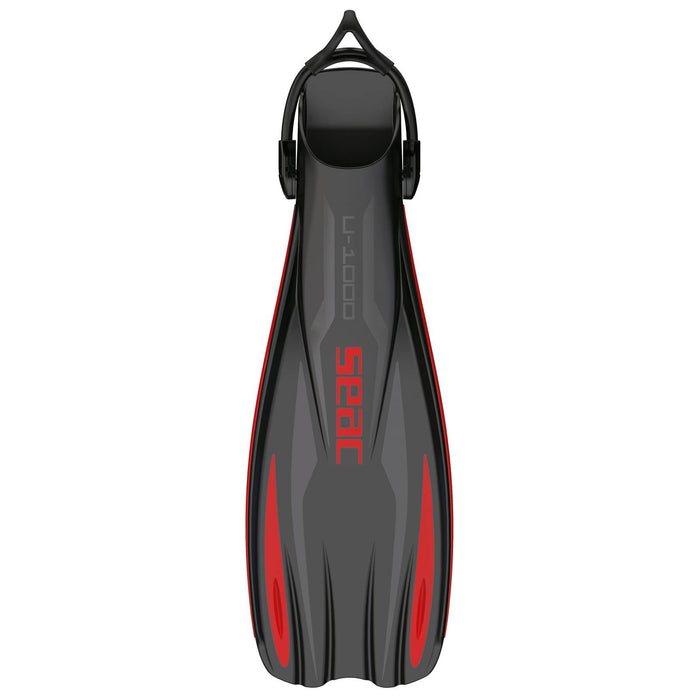 Aletas de buceo U-1000 Roja L-XL ~ 43-45 Seac 71-55R-L-XL