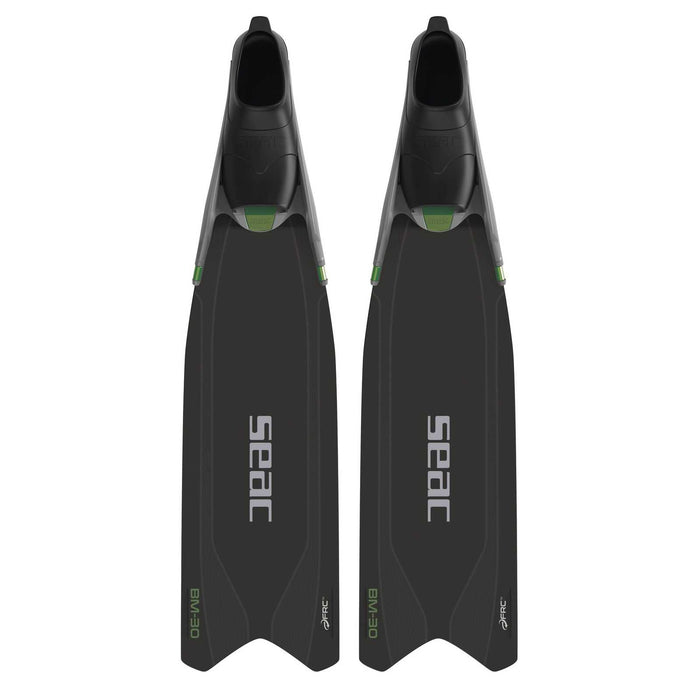 Aletas de apnea y pesca submarina Bm30 Negro-Verde 39-40 Seac 71-56NV-39-40