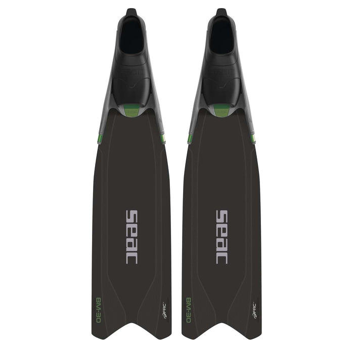Aletas de apnea y pesca submarina Bm30 Negro-Verde 41-42 Seac 71-56NV-41-42