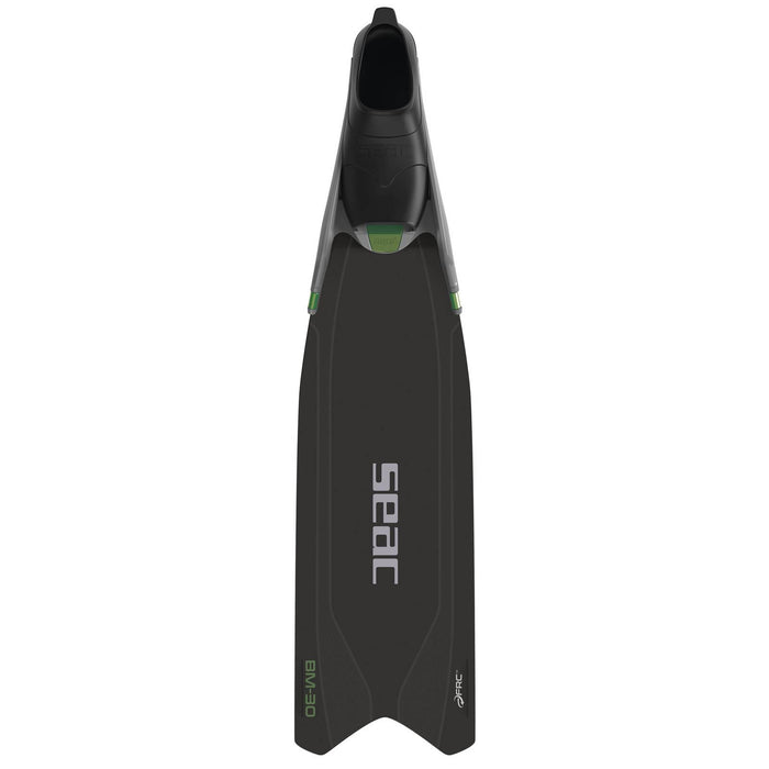 Aletas de apnea y pesca submarina Bm30 Negro-Verde 43-44 Seac 71-56NV-43-44