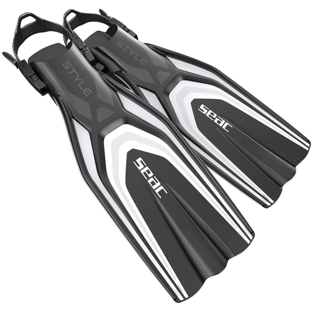 Aletas de Buceo Estilo Blanco S-M ~ 39-41 Seac 71-61W-S-M