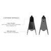 Bolsillo para Pie de Aletas BM30 Negro Corto 45-46 Seac 73-58N-45-46