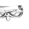 Máscara de Snorkel Elba Md Claro-Blanco Seac 75-42W-SKL