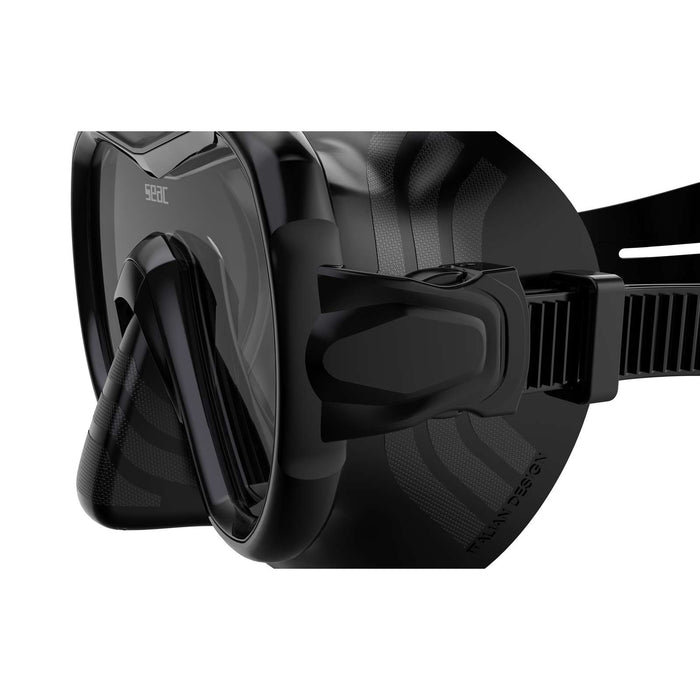 Máscara de snorkel Giglio Negra Seac 75-47N-SBL