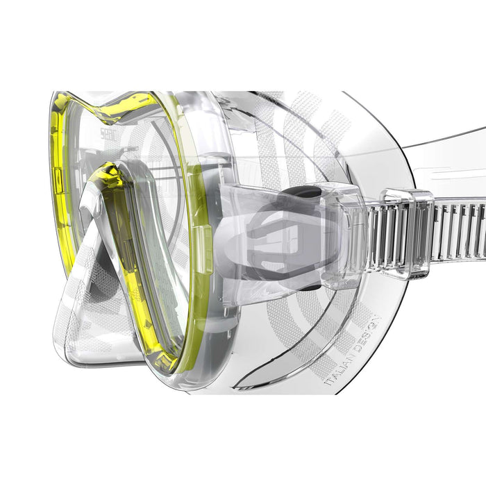 Máscara de snorkel Giglio Claro-Amarillo Seac 75-47Y-SKL