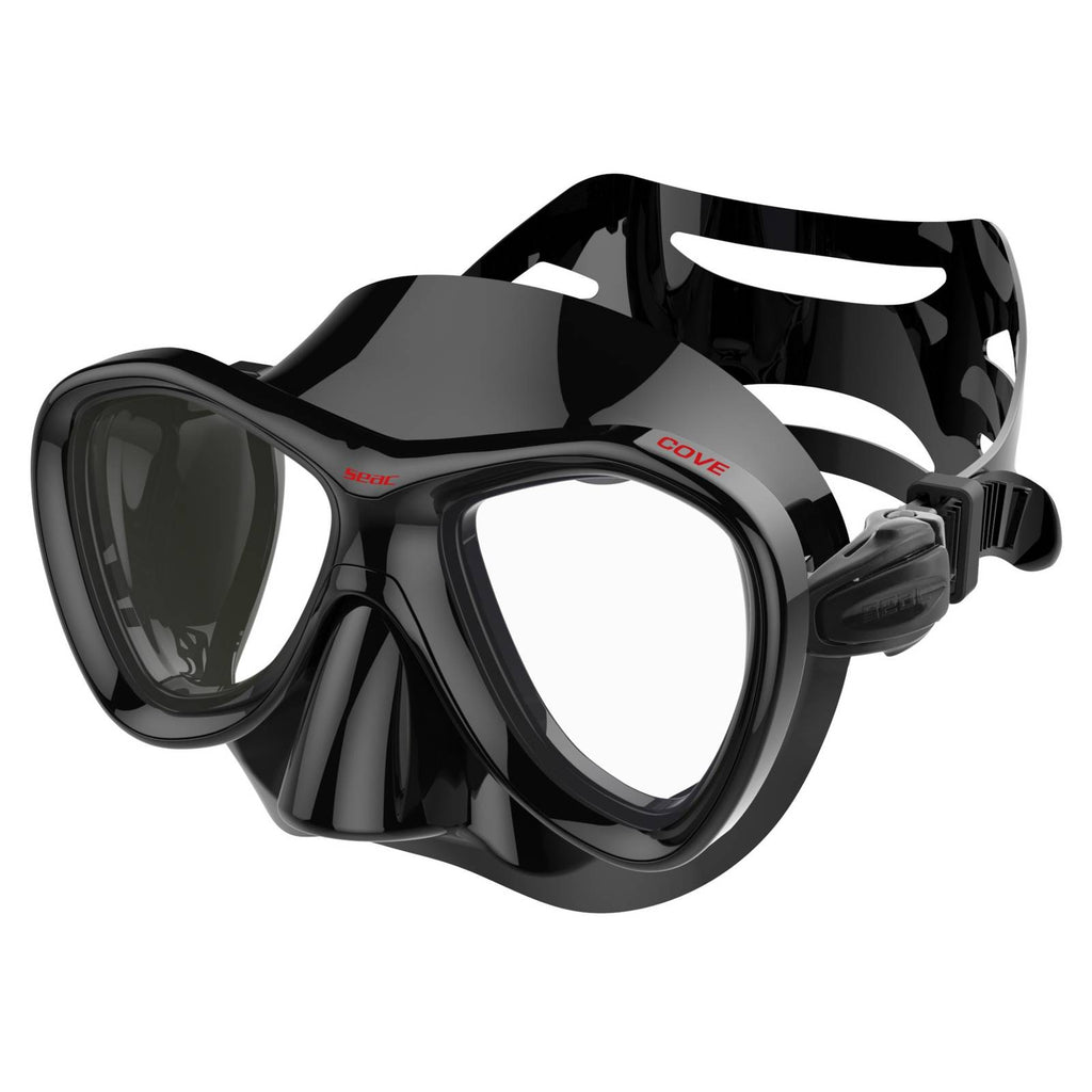 Máscara de apnea y pesca submarina Cove Negro-Rojo Seac 75-58N-SBL