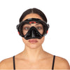 Máscara de Snorkel de Buceo Boss Negro-Rojo Seac 75-5NR-SBL