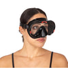 Máscara de Snorkel de Buceo Boss Negro-Rojo Seac 75-5NR-SBL
