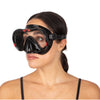 Máscara de Snorkel de Buceo Boss Negro-Rojo Seac 75-5NR-SBL