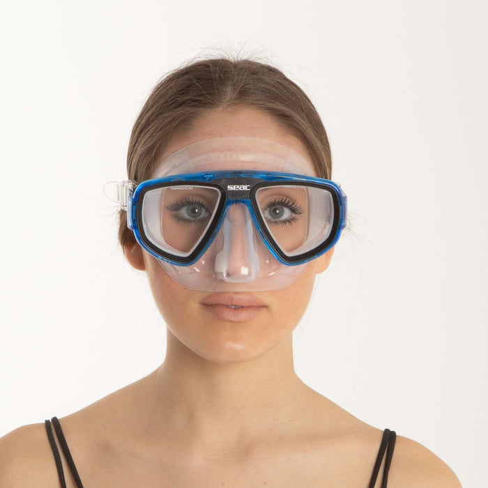 Máscara de snorkel de buceo Extreme 50 Claro-Azul Claro Seac 75-65BC-SKL